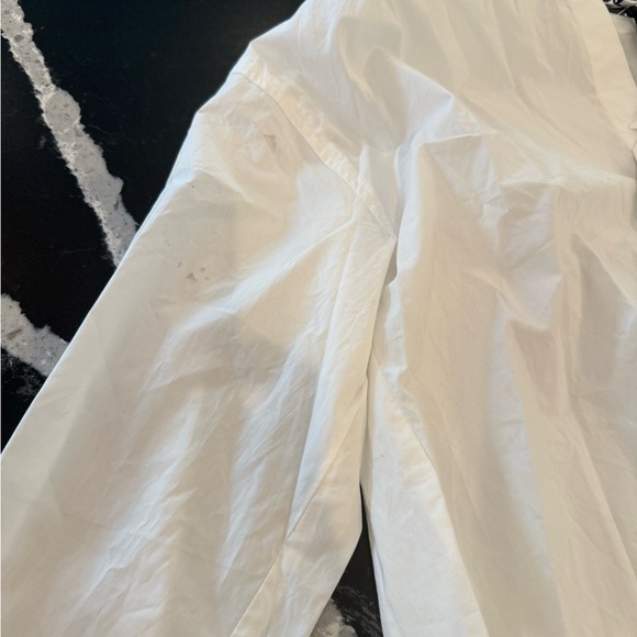 English Factory White Crystal Button Embellished Star Button Down Shirt - Picture 2 of 14